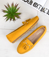 Mokasyny damskie Danic L7183 Żółte