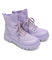 Botki damskie N/M HY288-G Fioletowe