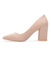 Czółenka damskie Ideal Shoes D-1232 Beżowe