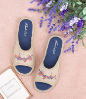 Kapcie damskie Natural Style NS-099 Niebieskie