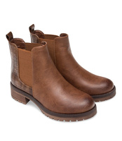 Botki damskie Sixth Sens JW73 Brązowe