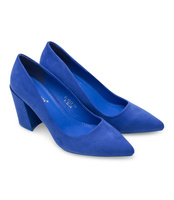 Czółenka damskie Ideal Shoes D-1232 Niebieskie