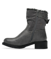 Botki damskie Foreverfolie F2805 Szare