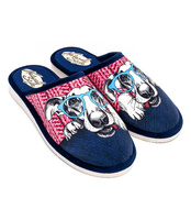 Kapcie damskie Natural Style NS-126 Różowe Pies