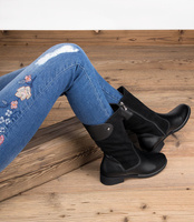 Kozaki damskie Pesco 1776 Czarne