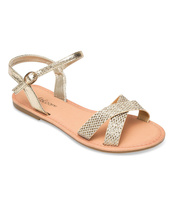 Sandałki damskie Abloom WL282 Złote