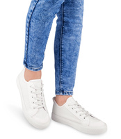 Trampki damskie N/M BOK-1138 Białe