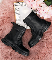 Botki dziewczęce Rock & Joy 7507-3A Czarne  