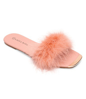 Klapki damskie Laura Mode F-17 Pudrowy Róż