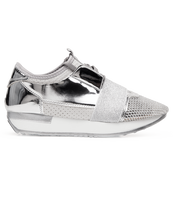 Buty sportowe damskie N/M KS-1117 Srebrne