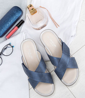 Klapki damskie Skotnicki KL-3-6022 Granatowe