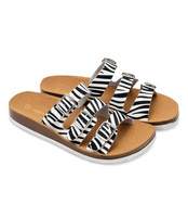 Klapki damskie Super Mode 1655 Zebra