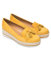 Mokasyny damskie Danic L7210 Żółte
