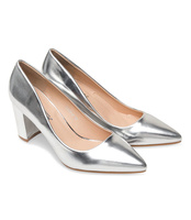 Czółenka damskie Abloom A120-2 Srebrne