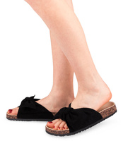 Klapki damskie Ideal Shoes L1000 Czarne