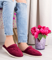 Kapcie damskie Natural Style NS-011 Bordowe