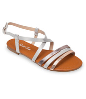 Sandałki damskie Sixth Sens 666-20 Srebrne