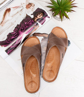 Klapki damskie Wasak 0409 Cappuccino