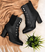 Botki damskie Super Mode 2897 Czarne