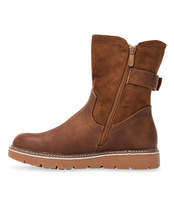 Botki damskie Ideal Shoes BM-9063 Brązowe