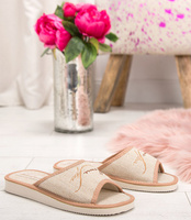 Kapcie damskie Natural Style NS-015 Brązowe