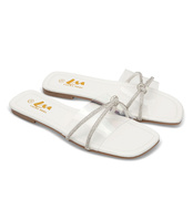 Klapki damskie Laura Mode QL-235 Białe