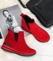 Botki damskie Sixth Sens JW62 Czerwone