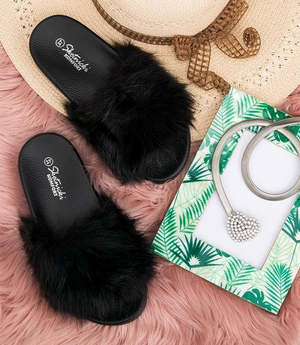 Klapki damskie Skotnicki KL-3/G11 Czarne