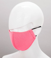 Maseczka ochronna na twarz - Różowo Czarna 3 Warstwowa