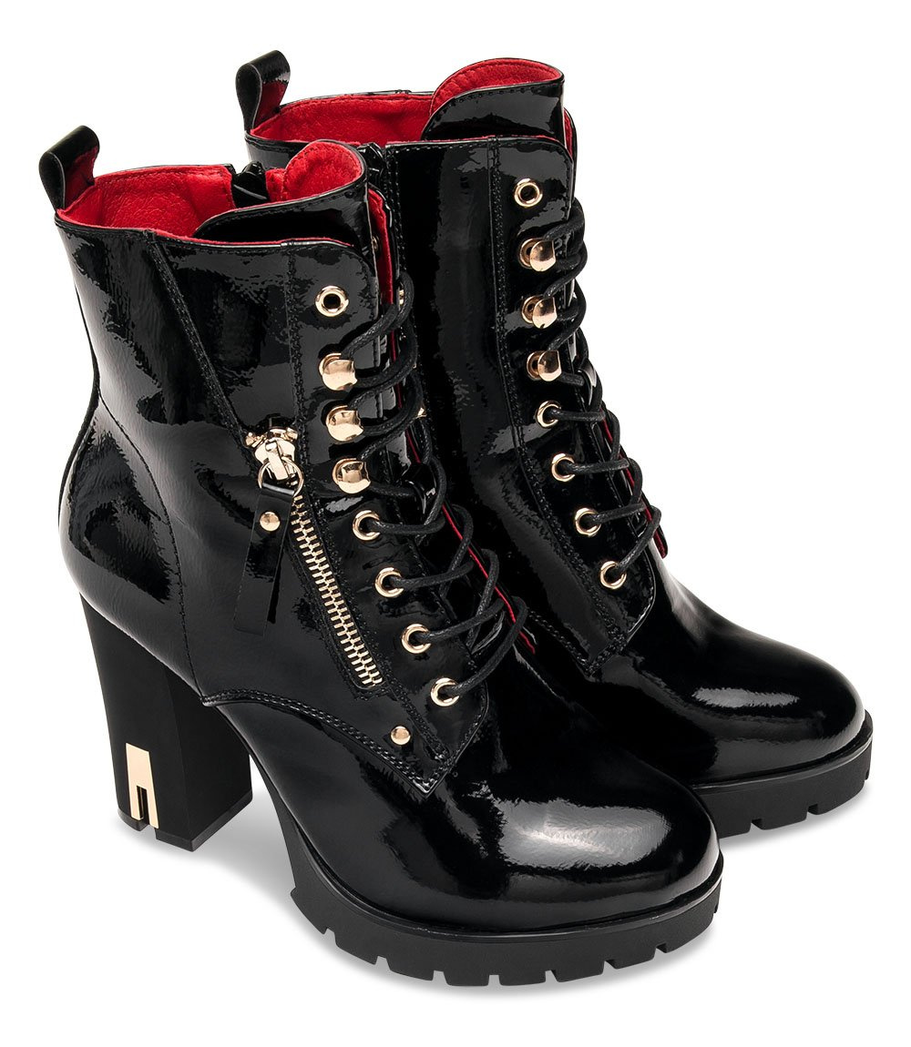 Botki damskie Super Mode 2477 Czarne