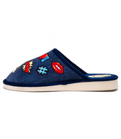 Kapcie damskie Natural Style NS-127 Jeansowe