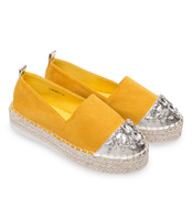 Espadryle damskie Bestelle L184 Żółte