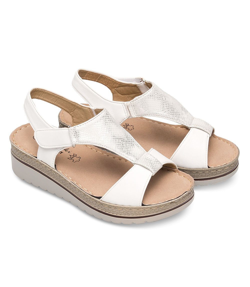 Sandałki damskie Skotnicki S-3-3018 Białe