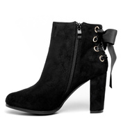 Botki damskie Abloom A852 Czarne