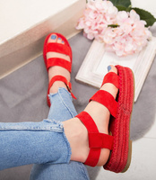 Sandałki damskie Coura 164 Czerwone