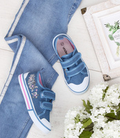 Trampki dziecięce Underline 10C1825 Niebieskie