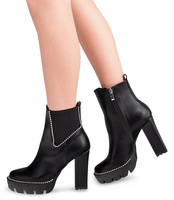 Botki damskie N/M 18801 Czarne