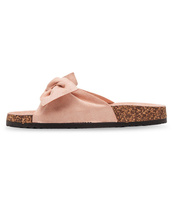 Klapki damskie z kokardą Laura Mode WL020 Różowe