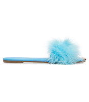 Klapki damskie Laura Mode F-17 Niebieskie