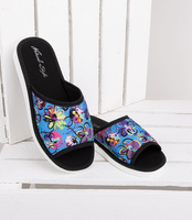 Kapcie damskie Natural Style NS-033 Niebieskie