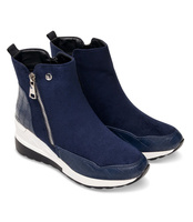 Botki damskie Foreverfolie F5721 Granatowe