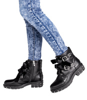 Botki damskie Abloom C1119 Czarne