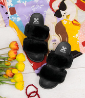 Klapki damskie Queen Vivi 98-35 Czarne