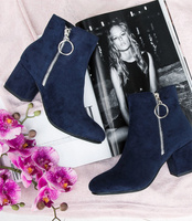 Botki damskie Bestelle 2208-99 Granatowe