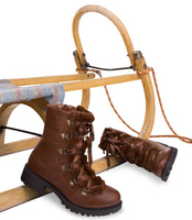 Botki damskie Lily Shoes K90 Brązowe