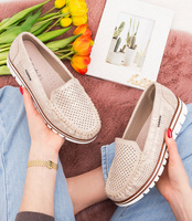 Mokasyny damskie Skotnicki P-3-0503 Złote