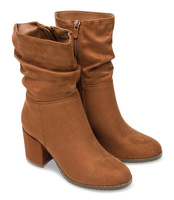 Botki damskie Super Mode 5497 Brązowe