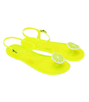 Sandałki damskie Ideal Shoes K-9185 Żółte