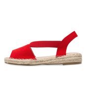 Sandałki damskie Ideal Shoes SA-2893 Czerwone