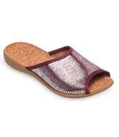 Klapki damskie Befado 254D072 Bordowe